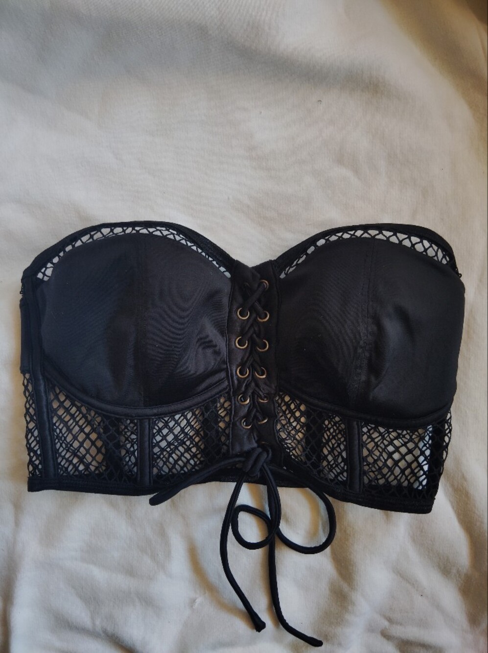 Urban Outfitters Out From Under Strapless Black Corset Bra